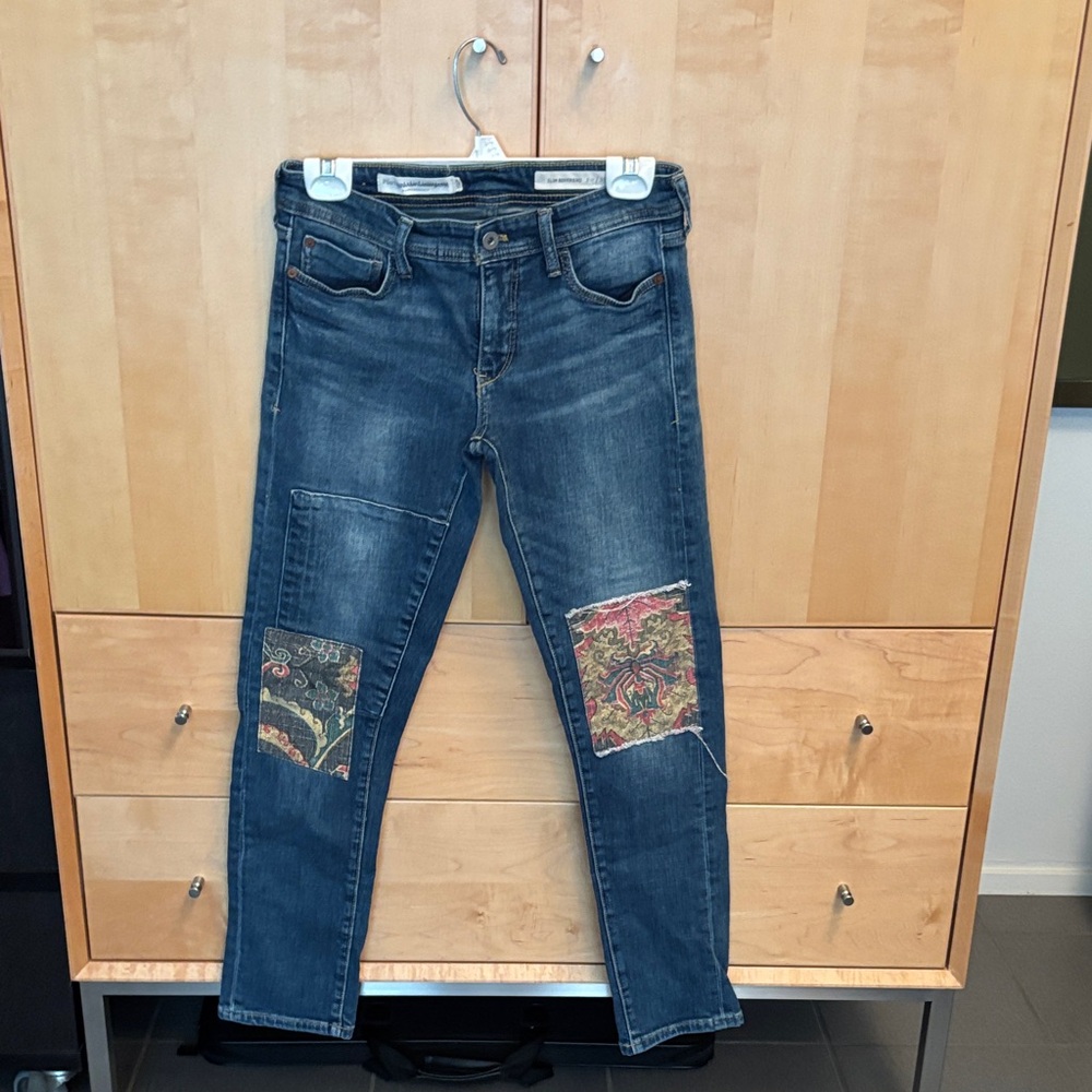 Anthro Pilcro Slim Boyfriend Distressed Jean